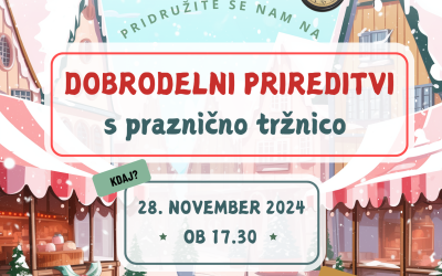 Dobrodelna prireditev s praznično tržnico